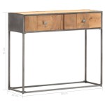 vidaXL Masă consolă, 90 x 30 x 75 cm, lemn masiv reciclat vidaXL Masă consolă, 90 x 30 x 75 cm, lemn masiv reciclat