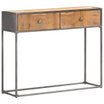 vidaXL Masă consolă, 90 x 30 x 75 cm, lemn masiv reciclat vidaXL Masă consolă, 90 x 30 x 75 cm, lemn masiv reciclat