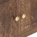 vidaXL Comodă TV, 138x30x46 cm, lemn masiv de mango