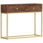 vidaXL Masă consolă, 90 x 30 x 75 cm, lemn masiv de mango vidaXL Masă consolă, 90 x 30 x 75 cm, lemn masiv de mango