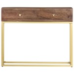 vidaXL Masă consolă, 90 x 30 x 75 cm, lemn masiv de mango vidaXL Masă consolă, 90 x 30 x 75 cm, lemn masiv de mango