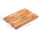 vidaXL Placă de tocat, 50x35x4 cm, lemn masiv de acacia vidaXL Placă de tocat, 50x35x4 cm, lemn masiv de acacia