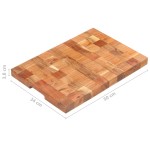 vidaXL Placă de tocat, 50 x 34 x 3,8 cm, lemn masiv de acacia vidaXL Placă de tocat, 50 x 34 x 3,8 cm, lemn masiv de acacia