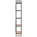 vidaXL Bibliotecă cu 5 rafturi, 140x30x180 cm, lemn masiv de acacia