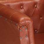 vidaXL Fotoliu, maro, piele naturală vidaXL Fotoliu, maro, piele naturală