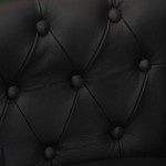 vidaXL Fotoliu, negru, piele naturală vidaXL Fotoliu, negru, piele naturală