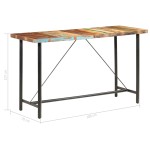 vidaXL Masă de bar, 180 x 70 x 107 cm, lemn masiv reciclat vidaXL Masă de bar, 180 x 70 x 107 cm, lemn masiv reciclat