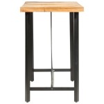 vidaXL Masă de bar, 180 x 70 x 107 cm, lemn masiv de acacia