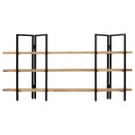 vidaXL Bibliotecă cu 3 niveluri, 160x31x80 cm, lemn masiv de mango vidaXL Bibliotecă cu 3 niveluri, 160x31x80 cm, lemn masiv de mango