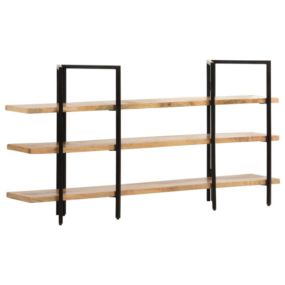vidaXL Bibliotecă cu 3 niveluri, 160x31x80 cm, lemn masiv de mango