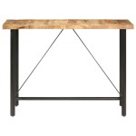 vidaXL Masă de bar, 150x70x107 cm, lemn de mango nefinisat vidaXL Masă de bar, 150x70x107 cm, lemn de mango nefinisat