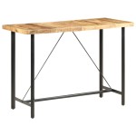 vidaXL Masă de bar, 150x70x107 cm, lemn de mango nefinisat vidaXL Masă de bar, 150x70x107 cm, lemn de mango nefinisat