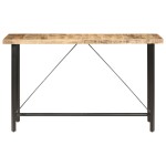 vidaXL Masă de bar, 180x70x107 cm, lemn de mango nefinisat