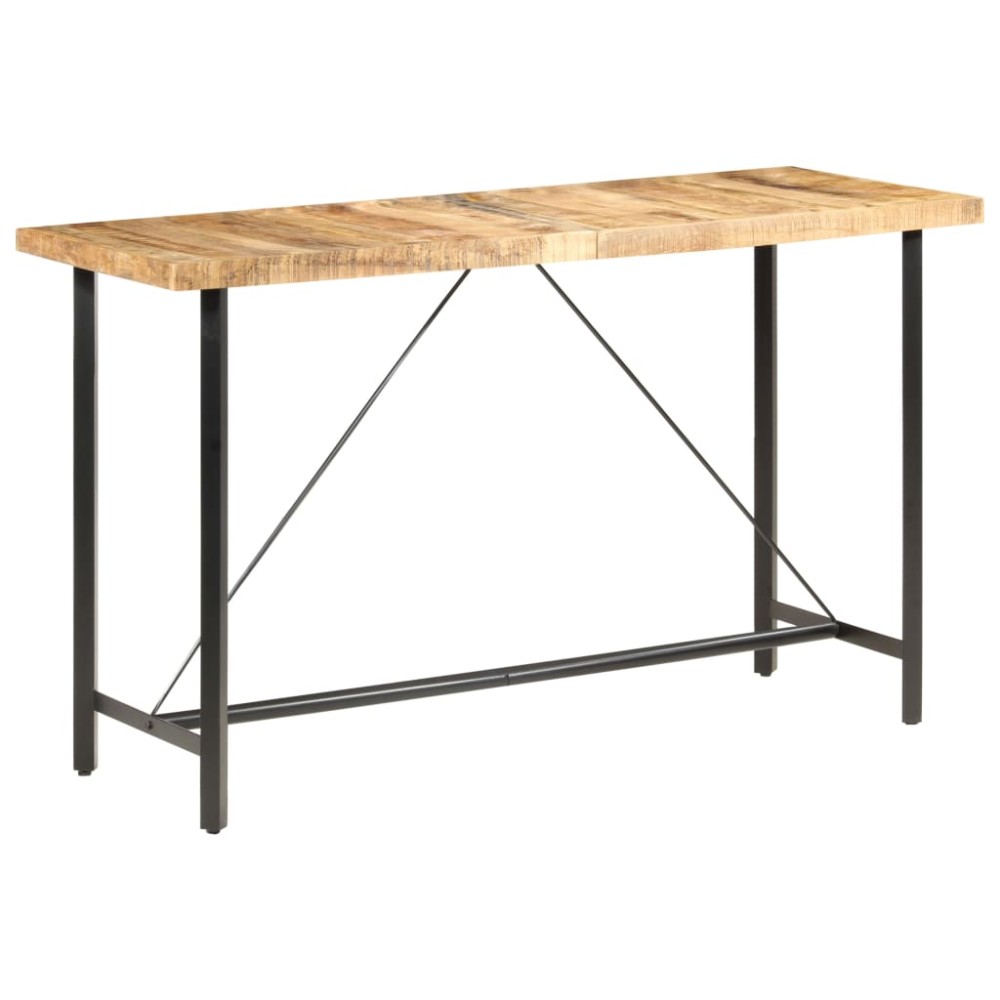vidaXL Masă de bar, 180x70x107 cm, lemn de mango nefinisat