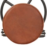 vidaXL Scaune de bar, 2 buc., negru și maro, piele naturală de capră vidaXL Scaune de bar, 2 buc., negru și maro, piele naturală de capră