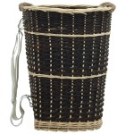 vidaXL Coș lemne foc cu curele de transport natural 50x44x58 cm salcie vidaXL Coș lemne foc cu curele de transport natural 50x44x58 cm salcie