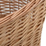 vidaXL Coș lemne foc mânere de transport natural 56x40x28 cm salcie vidaXL Coș lemne foc mânere de transport natural 56x40x28 cm salcie