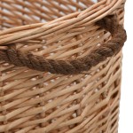 vidaXL Coș lemne foc cu mânere de transport natural 78x54x34 cm salcie vidaXL Coș lemne foc cu mânere de transport natural 78x54x34 cm salcie
