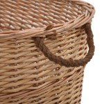 vidaXL Coș lemne foc cu mânere de transport natural 88x57x34 cm salcie vidaXL Coș lemne foc cu mânere de transport natural 88x57x34 cm salcie