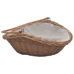 vidaXL Coș pentru lemne de foc cu mâner, maro, 61,5x46,5x52 cm salcie vidaXL Coș pentru lemne de foc cu mâner, maro, 61,5x46,5x52 cm salcie