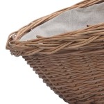 vidaXL Coș pentru lemne de foc cu mâner, maro, 61,5x46,5x52 cm salcie vidaXL Coș pentru lemne de foc cu mâner, maro, 61,5x46,5x52 cm salcie