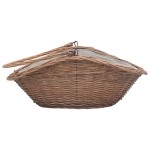 vidaXL Coș pentru lemne de foc cu mâner, natural, 60x44x55 cm, salcie vidaXL Coș pentru lemne de foc cu mâner, natural, 60x44x55 cm, salcie