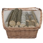 vidaXL Coș pentru lemne de foc cu mâner, maro 61,5x46,5x58 cm salcie vidaXL Coș pentru lemne de foc cu mâner, maro 61,5x46,5x58 cm salcie