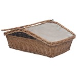 vidaXL Coș pentru lemne de foc cu mâner, maro 61,5x46,5x58 cm salcie vidaXL Coș pentru lemne de foc cu mâner, maro 61,5x46,5x58 cm salcie