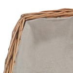 vidaXL Coș pentru lemne de foc cu mâner, maro 61,5x46,5x58 cm salcie vidaXL Coș pentru lemne de foc cu mâner, maro 61,5x46,5x58 cm salcie