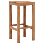 vidaXL Scaune de bar, 2 buc., lemn masiv de tec vidaXL Scaune de bar, 2 buc., lemn masiv de tec
