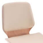 vidaXL Scaune de bucătărie, 2 buc., crem, piele ecologică vidaXL Scaune de bucătărie, 2 buc., crem, piele ecologică