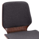 vidaXL Scaune de bucătărie, 2 buc., gri, textil