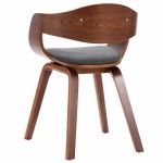 vidaXL Scaune de bucătărie, 2 buc., lemn curbat și material textil gri