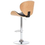 vidaXL Scaun de bar, negru, piele ecologică vidaXL Scaun de bar, negru, piele ecologică