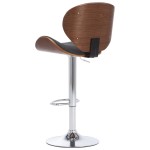 vidaXL Scaun de bar, gri, material textil vidaXL Scaun de bar, gri, material textil