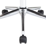 vidaXL Scaun de bucătărie pivotant negru lemn curbat & piele ecologică