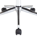 vidaXL Scaun de bucătărie pivotant negru lemn curbat & piele ecologică