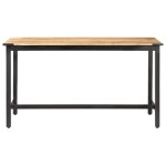 vidaXL Masă de bucătărie, 140x70x76 cm, lemn masiv de mango nefinisat vidaXL Masă de bucătărie, 140x70x76 cm, lemn masiv de mango nefinisat