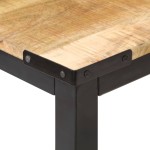 vidaXL Masă de bucătărie, 140x70x76 cm, lemn masiv de mango nefinisat vidaXL Masă de bucătărie, 140x70x76 cm, lemn masiv de mango nefinisat