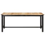 vidaXL Masă de bucătărie, 180x90x76 cm, lemn masiv de mango nefinisat vidaXL Masă de bucătărie, 180x90x76 cm, lemn masiv de mango nefinisat