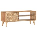 vidaXL Dulap TV, 100 x 35 x 40 cm, lemn masiv de acacia vidaXL Dulap TV, 100 x 35 x 40 cm, lemn masiv de acacia
