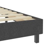 vidaXL Cadru de pat continental, gri, 140x200 cm, material textil vidaXL Cadru de pat continental, gri, 140x200 cm, material textil