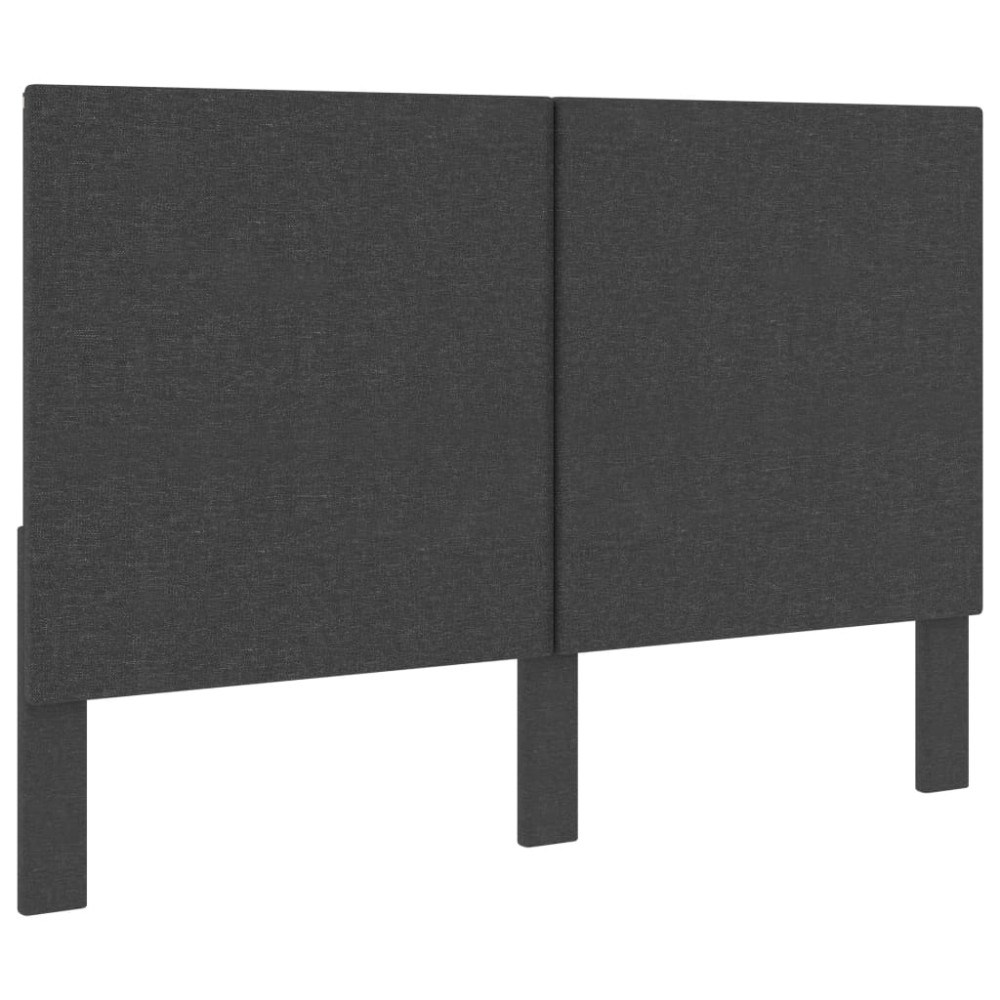 vidaXL Tăblie de pat, gri închis, 160 x 200 cm, material textil