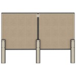 vidaXL Tăblie de pat, gri închis, 160 x 200 cm, material textil vidaXL Tăblie de pat, gri închis, 160 x 200 cm, material textil