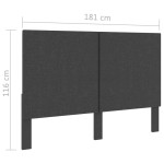 vidaXL Tăblie de pat, gri închis, 180 x 200 cm, material textil vidaXL Tăblie de pat, gri închis, 180 x 200 cm, material textil