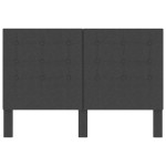 vidaXL Tăblie capitonată, gri închis, 140 x 200 cm, material textil