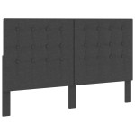 vidaXL Tăblie capitonată, gri închis, 160 x 200 cm, material textil vidaXL Tăblie capitonată, gri închis, 160 x 200 cm, material textil
