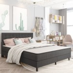 vidaXL Tăblie capitonată, gri închis, 160 x 200 cm, material textil vidaXL Tăblie capitonată, gri închis, 160 x 200 cm, material textil