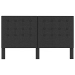 vidaXL Tăblie capitonată, gri închis, 160 x 200 cm, material textil vidaXL Tăblie capitonată, gri închis, 160 x 200 cm, material textil