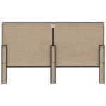 vidaXL Tăblie capitonată, gri închis, 160 x 200 cm, material textil vidaXL Tăblie capitonată, gri închis, 160 x 200 cm, material textil
